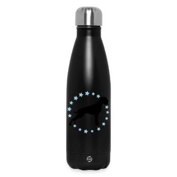 Boxer Sternenkreis 2 farb - Thermosflasche 500 ml - Schwarz - Vorne