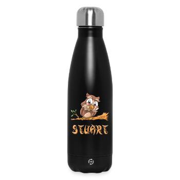 Owl Stuart - Bouteille isotherme 500 ml - noir - Devant