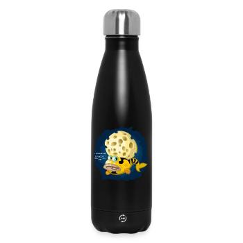 Funky Fisch - Thermosflasche 500 ml - Schwarz - Vorne