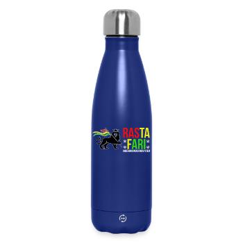Rasta Fari Underground Sound System - Insulated Water Bottle 500 ml - dark blue  - Front