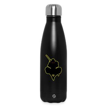 Dark Ninja Warrior Ninja Shadow Ninja Lover - Insulated Water Bottle 500 ml - black - Front