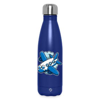 Flugzeug - Thermosflasche 500 ml - Dunkelblau  - Vorne