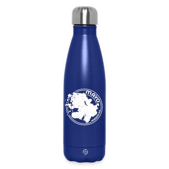 Mayo Ireland Map | County Outline Stamp - Insulated Water Bottle 500 ml - dark blue  - Front