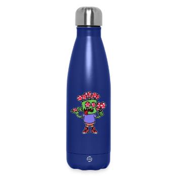 Naschkatzen Bonbon Lecker Süßigkeiten Nachspeise - Thermosflasche 500 ml - Dunkelblau  - Vorne
