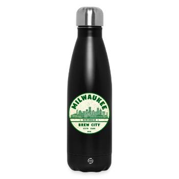 Milwaukee Brew City Skyline - Thermosflasche 500 ml - Schwarz - Vorne