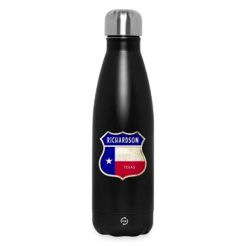 Design du drapeau Richardson Texas Crest - Bouteille isotherme 500 ml - noir - Devant