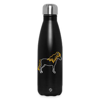 Chevaux Etalon islandais Arabe Chevaux islandais - Bouteille isotherme 500 ml - noir - Devant