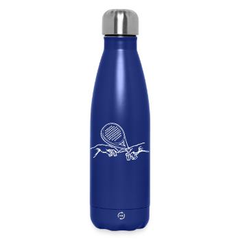 Trainer Racket Padel Sport Padelspiel Spieler - Thermosflasche 500 ml - Dunkelblau  - Vorne