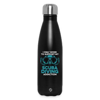 Design de plongée sous-marine - Bouteille isotherme 500 ml - noir - Devant