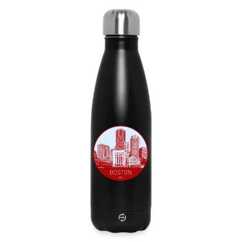 Cercle d’horizon de Boston - Bouteille isotherme 500 ml - noir - Devant