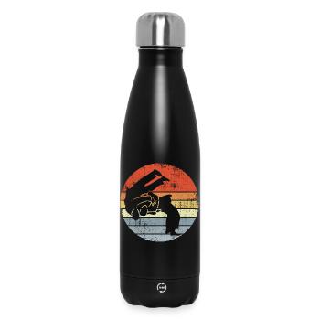 Judo Fighter Sketch - Insulated Water Bottle 500 ml - black - Front