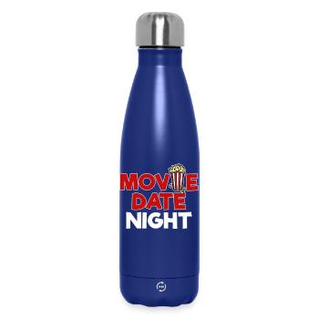 Popcorn Statement Movies Kino Nacht Streaming - Thermosflasche 500 ml - Dunkelblau  - Vorne