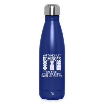 Domino Design - Thermosflasche 500 ml - Dunkelblau  - Vorne