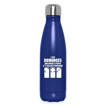 Domino Design - Thermosflasche 500 ml - Dunkelblau  - Vorne