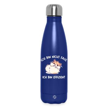 Haustiere Hamster Statement Lieblingstier Heimtier - Thermosflasche 500 ml - Dunkelblau  - Vorne