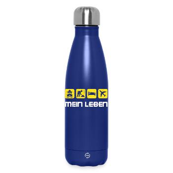 Worker Earn Money Job Work Statement - Insulated Water Bottle 500 ml - dark blue  - Front