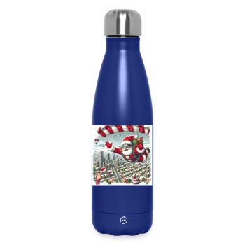 Christmas Design 13 - Insulated Water Bottle 500 ml - dark blue  - Front