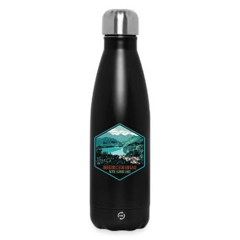 Hohenschwangau with Alpsee See - Insulated Water Bottle 500 ml - black - Front