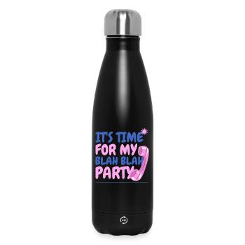 It's time for my blah blah party - Bouteille isotherme 500 ml - noir - Devant
