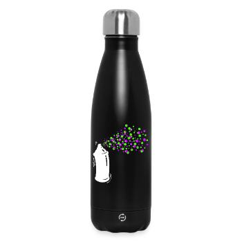 Graffiti Pulvérisateur Bombe Aérosol Art Street Art - Bouteille isotherme 500 ml - noir - Devant