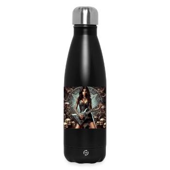 Guitariste en enfer - Bouteille isotherme 500 ml - noir - Devant