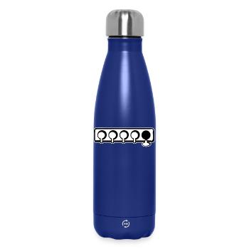 Vacances au ski Neige Glace froide Sports d’hiver Saison d’hiver - Bouteille isotherme 500 ml - bleu foncé  - Devant