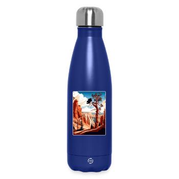 Affiche de voyage souvenir du parc national de Bryce Canyon - Bouteille isotherme 500 ml - bleu foncé  - Devant