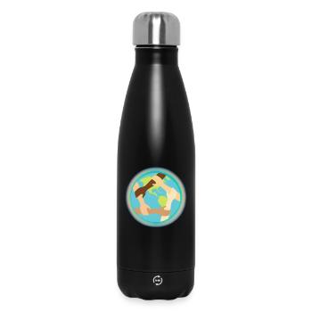 Unité mondiale et entraide - Bouteille isotherme 500 ml - noir - Devant