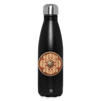 Wikinger-Schild - Thermosflasche 500 ml - Schwarz - Vorne