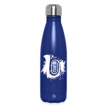Tuba Graffiti - Insulated Water Bottle 500 ml - dark blue  - Front