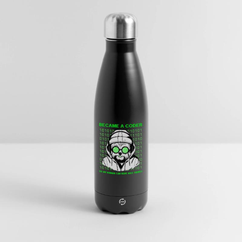 Devenu codeur – Hacker Dog Binary Look Bouteille isotherme 500 ml