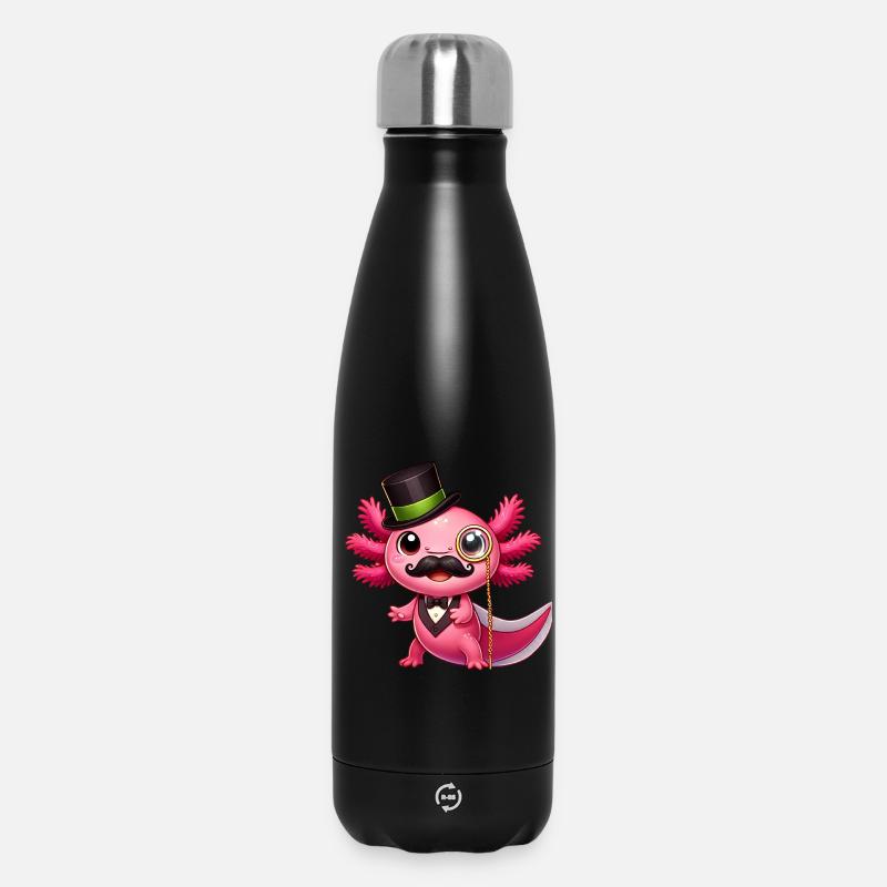 Sir Axolotl - Bouteille isotherme 500 ml - noir