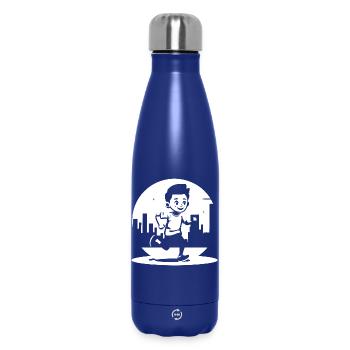 Garçon marathonien - Bouteille isotherme 500 ml - bleu foncé  - Devant