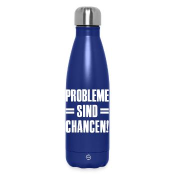 Problems Are Opportunities Founders Entrepreneurs Startup - Insulated Water Bottle 500 ml - dark blue  - Front