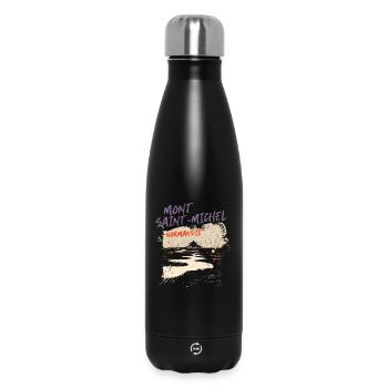 Mont Saint-Michel, Normandie - Thermosflasche 500 ml - Schwarz - Vorne