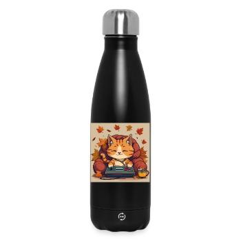 Gaming Cat - Thermosflasche 500 ml - Schwarz - Vorne