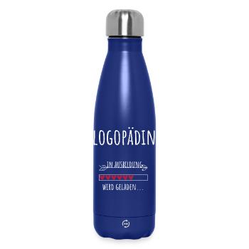 Orthophonie Etudes Formation Profession Orthophoniste - Bouteille isotherme 500 ml - bleu foncé  - Devant
