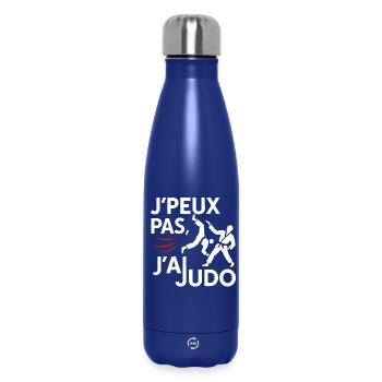 Judo Punchline: J'peux pas - Bouteille isotherme 500 ml - bleu foncé  - Devant