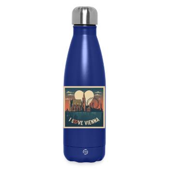 Cathédrale Saint-Étienne de l’amour de Vienne - Bouteille isotherme 500 ml - bleu foncé  - Devant