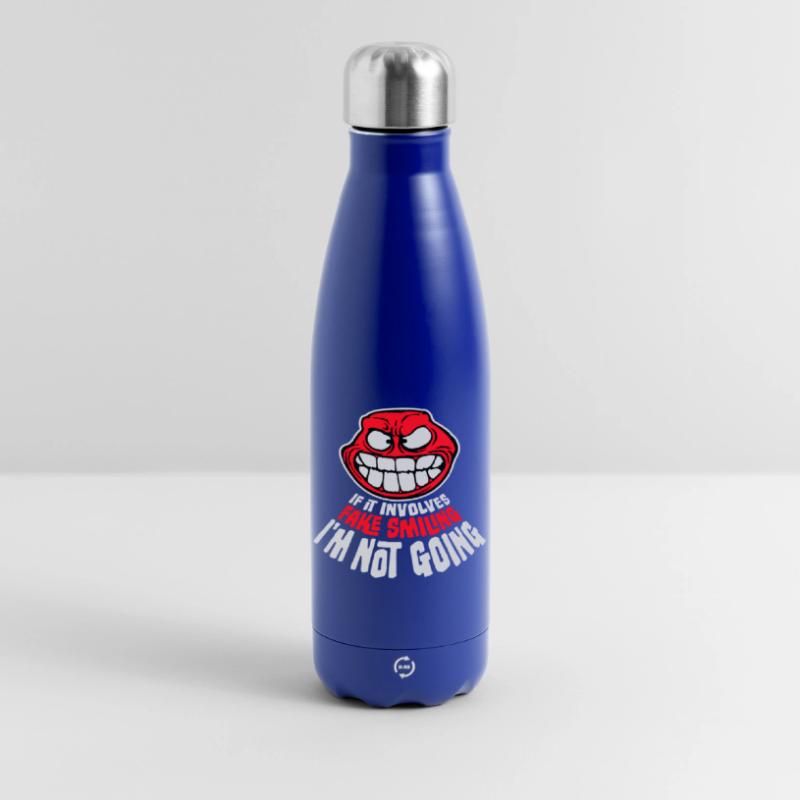 If It Involves Fake Smiling I'm Not Going Spruch Thermosflasche 500 ml