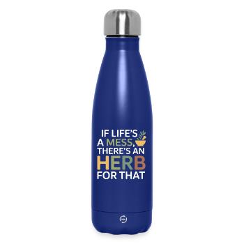 Spécialiste botanique clinique certifié en vêtements - Bouteille isotherme 500 ml - bleu foncé  - Devant