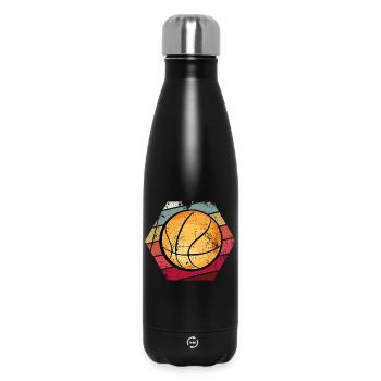 Basket-ball vintage - Bouteille isotherme 500 ml - noir - Devant