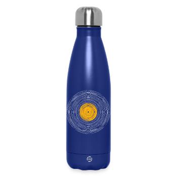 Vinyl Album Line Work - Insulated Water Bottle 500 ml - dark blue  - Front