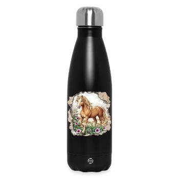 Pferd  - Thermosflasche 500 ml - Schwarz - Vorne