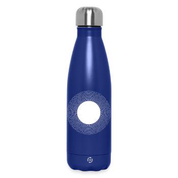 Kreisförmige Punktexplosionsstrahlung - Thermosflasche 500 ml - Dunkelblau  - Vorne