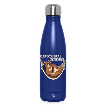 Berne Suisse Ours Drôle de chocolat de luxe - Bouteille isotherme 500 ml - bleu foncé  - Devant