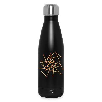 Allumettes sauvagement mêlées - Bouteille isotherme 500 ml - noir - Devant