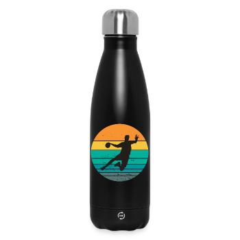 handball, handball fan, playing handball - Insulated Water Bottle 500 ml - black - Front