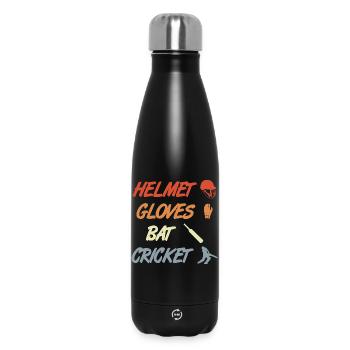 Dicton de cricket - Bouteille isotherme 500 ml - noir - Devant