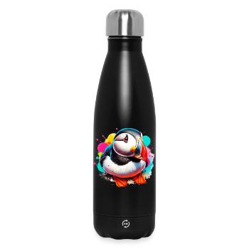 Puffin - Insulated Water Bottle 500 ml - black - Front